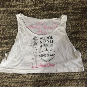 Beach Bunny crop tank o/s